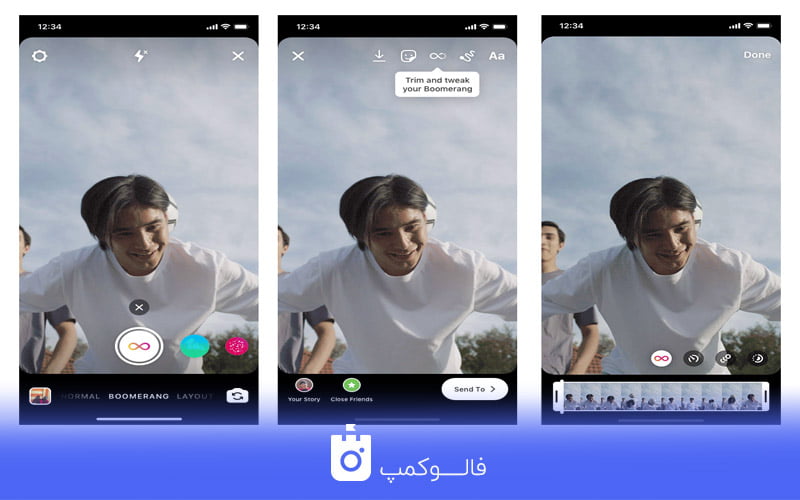 بومرنگ و افزایش لایک