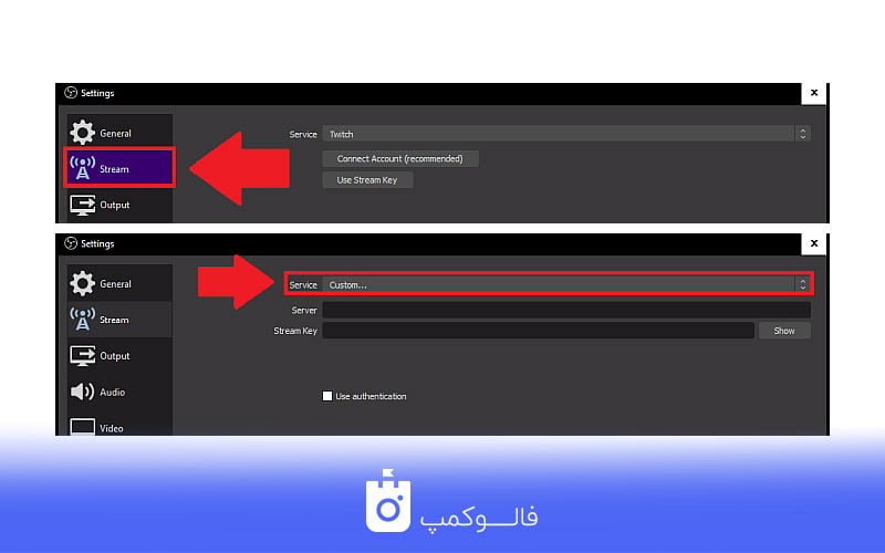 بخش Stream در او بی اس