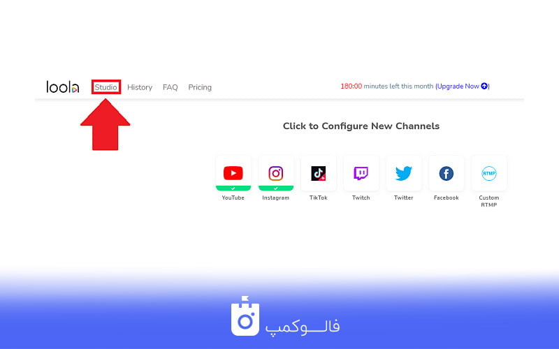 داشبورد سایت loola