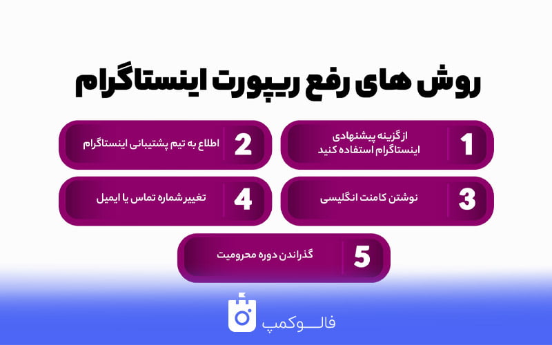 دلایل ریپورت اینستاگرام