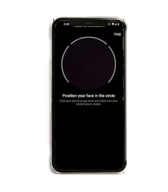 پیغام position your face in the circle Instagram